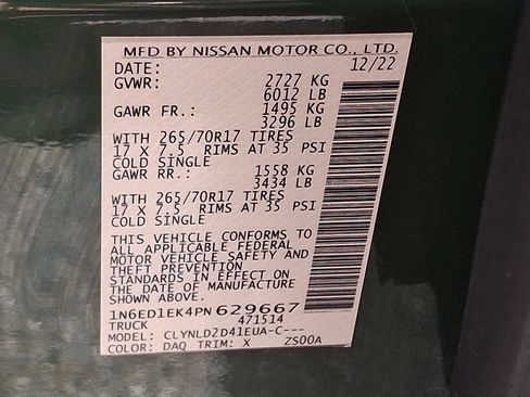 Used 2023 Nissan Frontier PRO-4X w/ Pro Convenience Package image 27