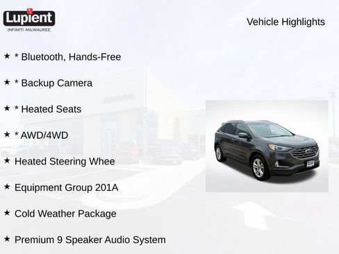 Used 2019 Ford Edge SEL w/ Equipment Group 201A AWD/4WD image 2