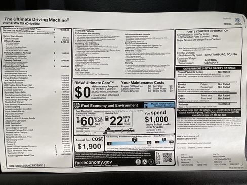 New 2026 BMW X5 xDrive50e image 38