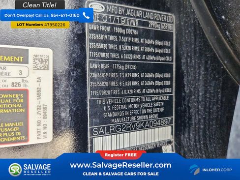 Used 2019 Land Rover Discovery SE AWD/4WD image 16