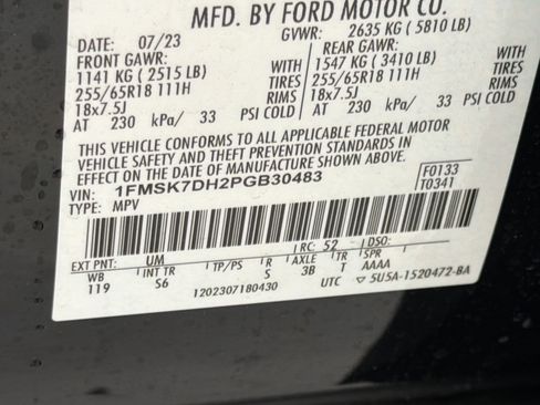 Used 2023 Ford Explorer XLT w/ Equipment Group 202A RWD image 26