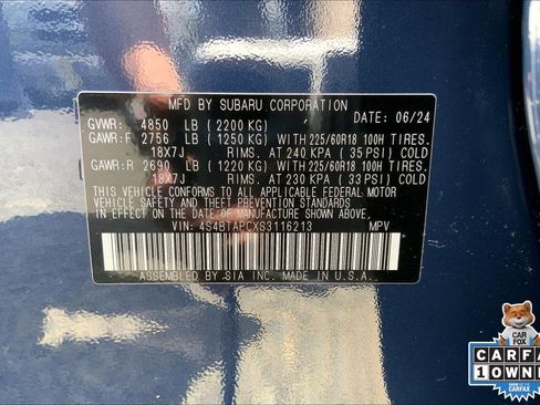 Certified 2025 Subaru Outback Touring AWD/4WD image 33