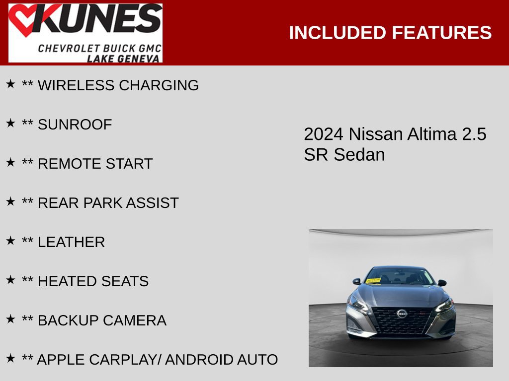 Used 2024 Nissan Altima 2.5 SR w/ SR Premium Package FWD image 2