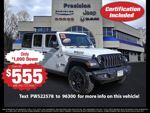 Certified 2023 Jeep Wrangler Unlimited Sport AWD/4WD image 1