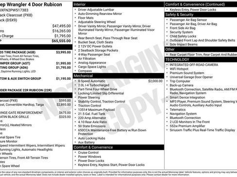Used 2023 Jeep Wrangler Unlimited Rubicon w/ Xtreme 35 Tire Package AWD/4WD image 5