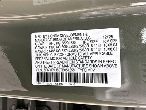 New 2026 Honda Passport TrailSport Elite image 8