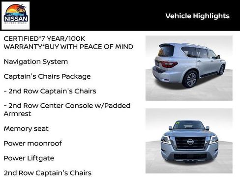 Certified 2024 Nissan Armada SL w/ Captain's Chairs Package AWD/4WD image 18