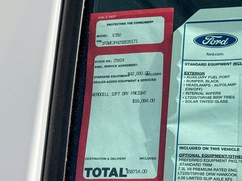 New 2025 Ford E-350 and Econoline 350 Super Duty w/ Power Equipment Group RWD image 13