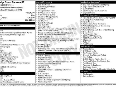 Used 2019 Dodge Grand Caravan SE FWD image 2