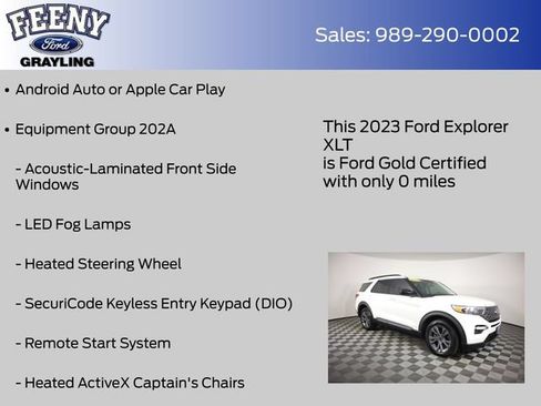Used 2023 Ford Explorer XLT w/ XLT Sport Appearance Package AWD/4WD image 9