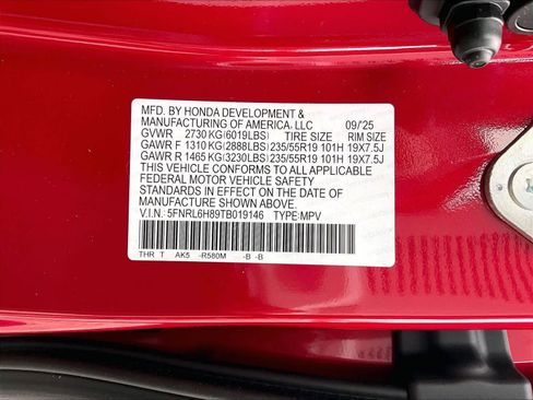 New 2026 Honda Odyssey Touring image 17