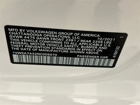 Used 2022 Volkswagen Passat 2.0T SE image 29