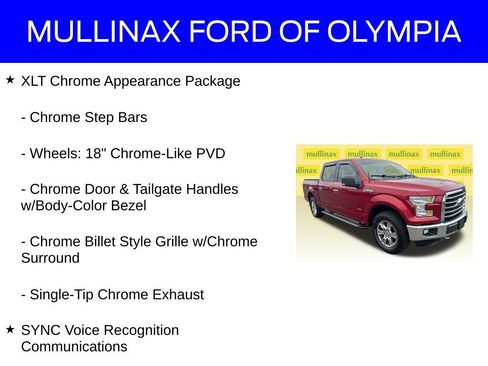Used 2016 Ford F150 XLT w/ Equipment Group 301A Mid AWD/4WD image 17