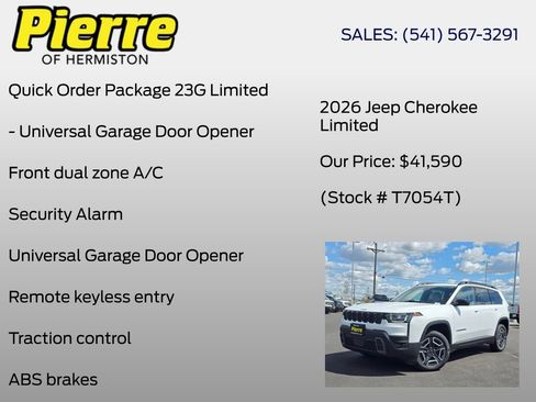 New 2026 Jeep Cherokee Limited AWD/4WD image 18