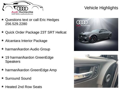 Used 2022 Dodge Charger SRT Hellcat w/ Harman/Kardon Audio Group RWD image 6