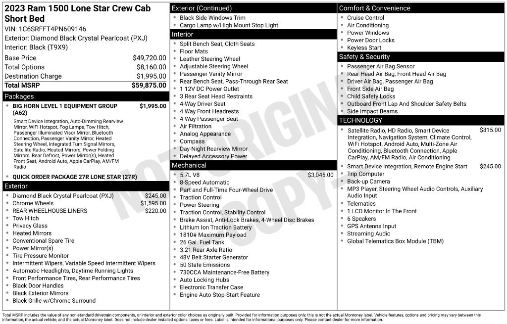 Certified 2023 RAM 1500 Lone Star AWD/4WD image 28