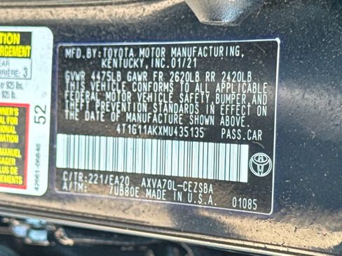 Used 2021 Toyota Camry SE w/ Cold Weather Package FWD image 46