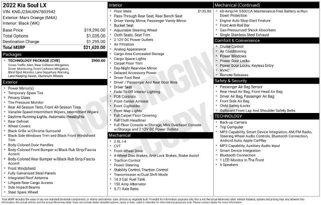 Used 2022 Kia Soul LX w/ Technology Package FWD image 23