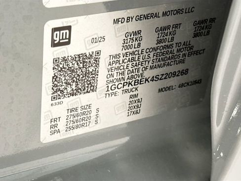 Used 2025 Chevrolet Silverado 1500 Custom w/ LPO, Dark Essentials Package image 25