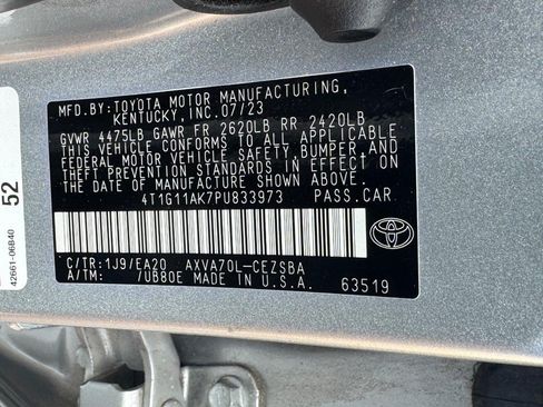 Certified 2023 Toyota Camry SE FWD image 23