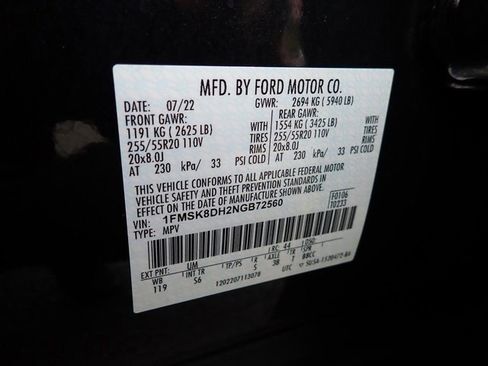 Certified 2022 Ford Explorer XLT w/ Equipment Group 202A image 23