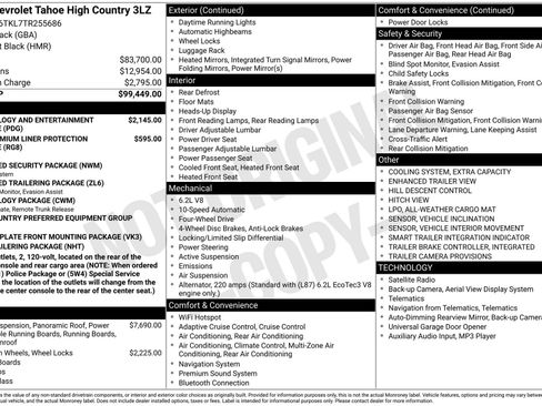 New 2026 Chevrolet Tahoe High Country image 3