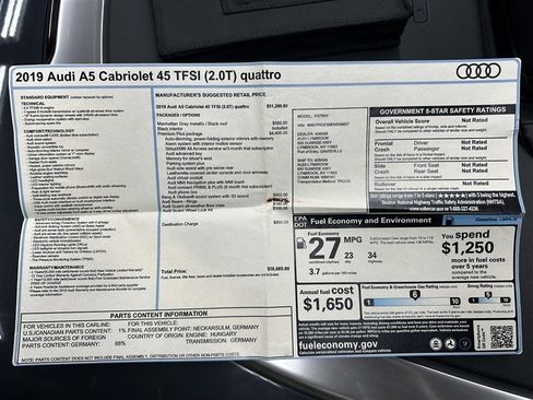 Used 2019 Audi A5 2.0T Premium Plus image 33