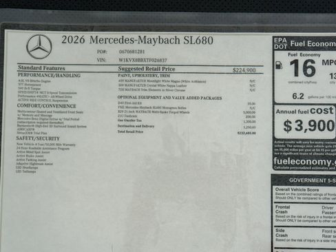 Used 2026 Mercedes-Benz Maybach SL 680 image 24