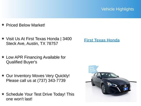 Used 2025 Nissan Altima 2.5 SV FWD image 9