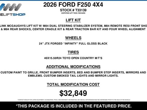 Used 2026 Ford F250 King Ranch w/ Chrome Package AWD/4WD image 2