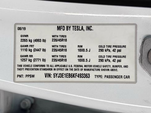 Used 2019 Tesla Model 3 Performance AWD/4WD image 28