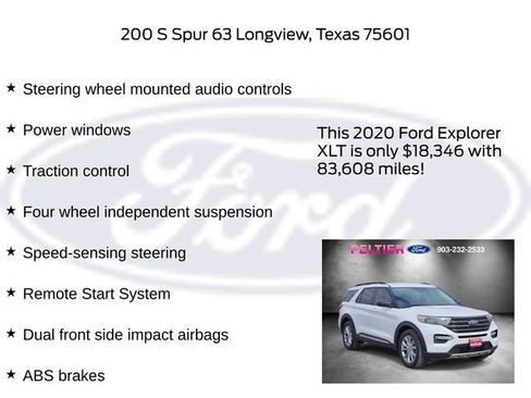 Used 2020 Ford Explorer XLT w/ Equipment Group 202A image 22
