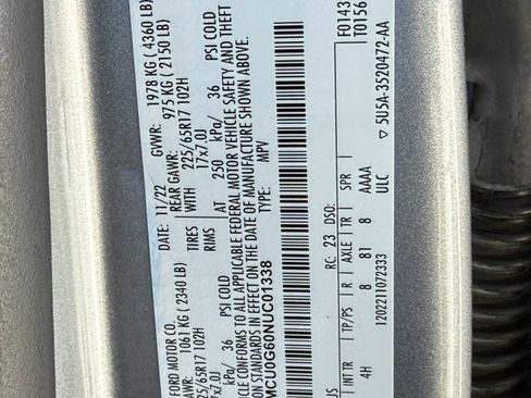 Certified 2022 Ford Escape SE w/ Convenience Package image 33