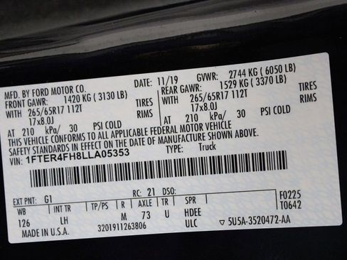 Used 2020 Ford Ranger XLT w/ FX4 Off-Road Package image 19