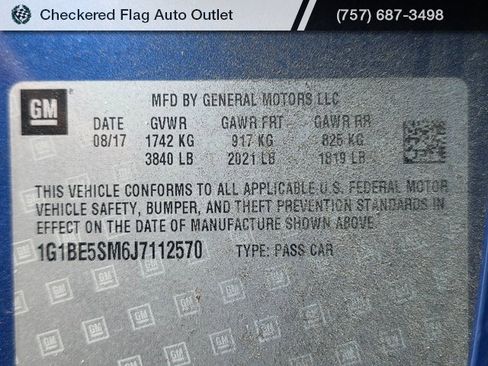 Used 2018 Chevrolet Cruze LT w/ Convenience Package image 20