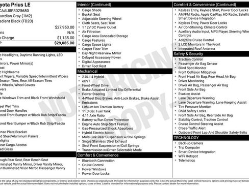 Used 2024 Toyota Prius LE image 17