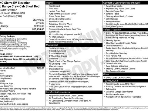 New 2026 GMC Sierra EV Elevation AWD/4WD image 4
