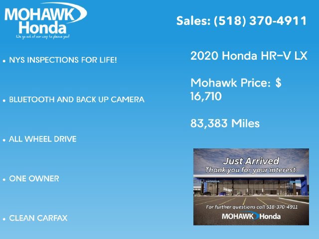 Used 2020 Honda HR-V LX image 2