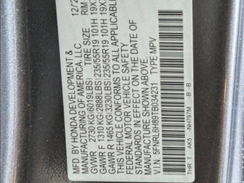 New 2026 Honda Odyssey Touring image 19