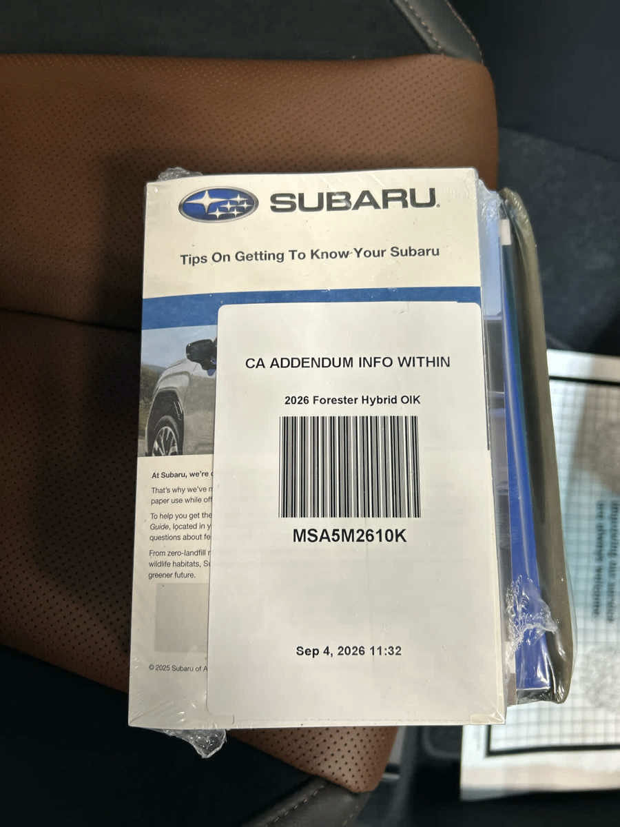 New 2026 Subaru Forester Touring AWD/4WD image 29