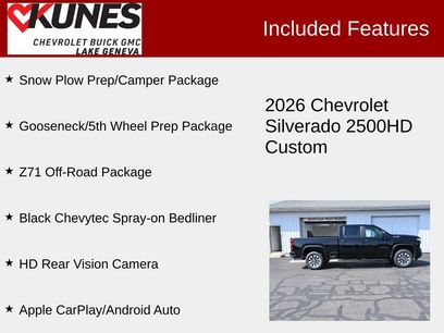 New 2026 Chevrolet Silverado 2500 Custom w/ Custom Value Package
