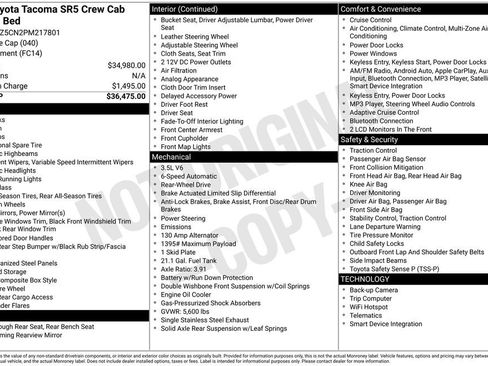 Used 2023 Toyota Tacoma SR5 image 6