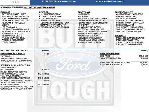 New 2026 Ford F150 XLT w/ XLT Black Appearance Package AWD/4WD image 2