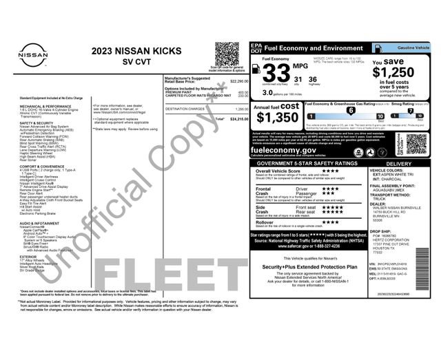 Used 2023 Nissan Kicks SV FWD image 29