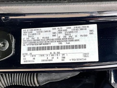 Used 2021 Ford F150 Lariat w/ Equipment Group 502A High image 34