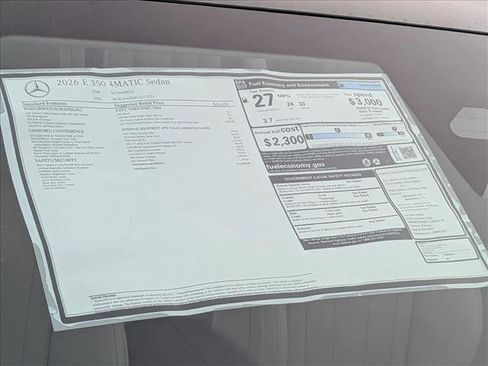 New 2026 Mercedes-Benz E 350 4MATIC Sedan image 19