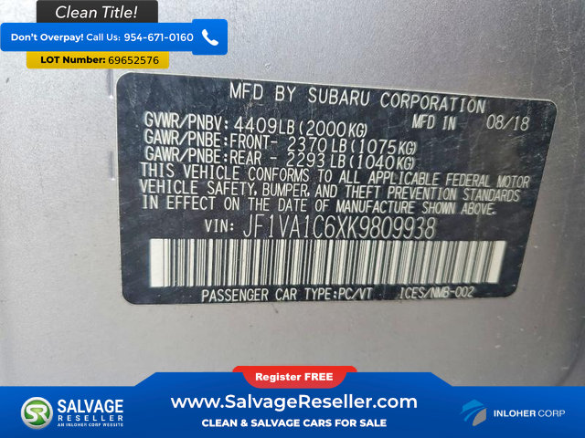 Used 2019 Subaru WRX Premium AWD/4WD image 16