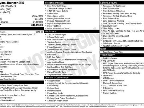 Certified 2025 Toyota 4Runner SR5 AWD/4WD image 33