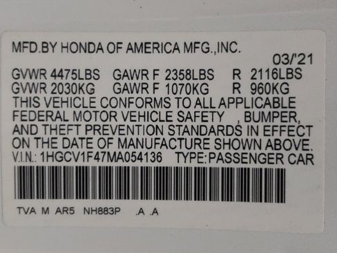 Used 2021 Honda Accord Sport Special Edition image 33
