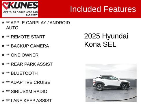 Used 2025 Hyundai Kona SEL AWD/4WD image 2